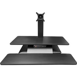 Standesk Memory Electric Single Screen Sit-Stand Unit 700W x 380D x 100-540mmH Black