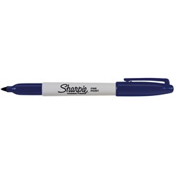 SHARPIE FINE POINT MARKER Permanent 1.0mm Fine Navy Blue Box of 12