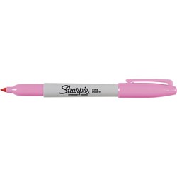 SHARPIE FINE POINT MARKER Permanent 1.0mm Fine Pink Box of 12