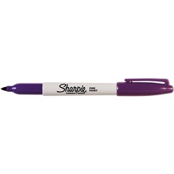 SHARPIE FINE POINT MARKER Permanent 1.0mm Fine Purple Box of 12