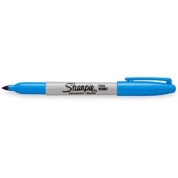 SHARPIE FINE POINT MARKER Permanent 1.0mm Fine Brilliant Blue Box of 12