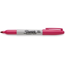 SHARPIE FINE POINT MARKER Permanent 1.0mm Fine Power Pink Box of 12