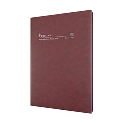 Collins Appointment Diary 2026 Early Edition A4 Day To Page Burgundy