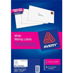 LABEL AVERY LASER L7163 QUIK PEEL 14UP 99.1X38.1 BOX 250 / 959089