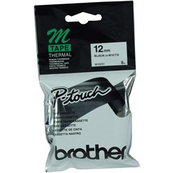Brother M-K231 Tape Black On White 12mm 7006546 / BRMK231
