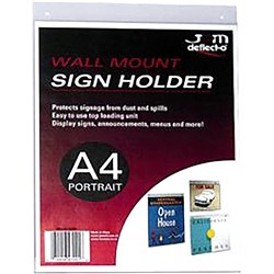 Deflecto Sign Holder A4 Wall Portrait 7012934 / JP47001