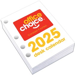 Office Choice Desk Calendar Side Opening Refill 102 x 76mm Day To Page