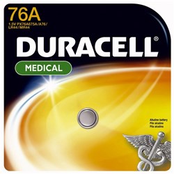 DURACELL WATCH & CALC BATTERY PX76A Alkaline 1.5V 1/Card 7000684 / DUPX76AB