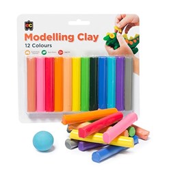 RAINBOW MODELLING CLAY 180G PACK 12