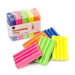 MODELLING CLAY FLUORESCENT 250G (5 COL'S)