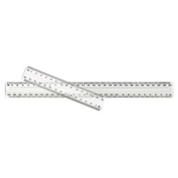 RULER 30cm Clear SOVEREIGN/DATS